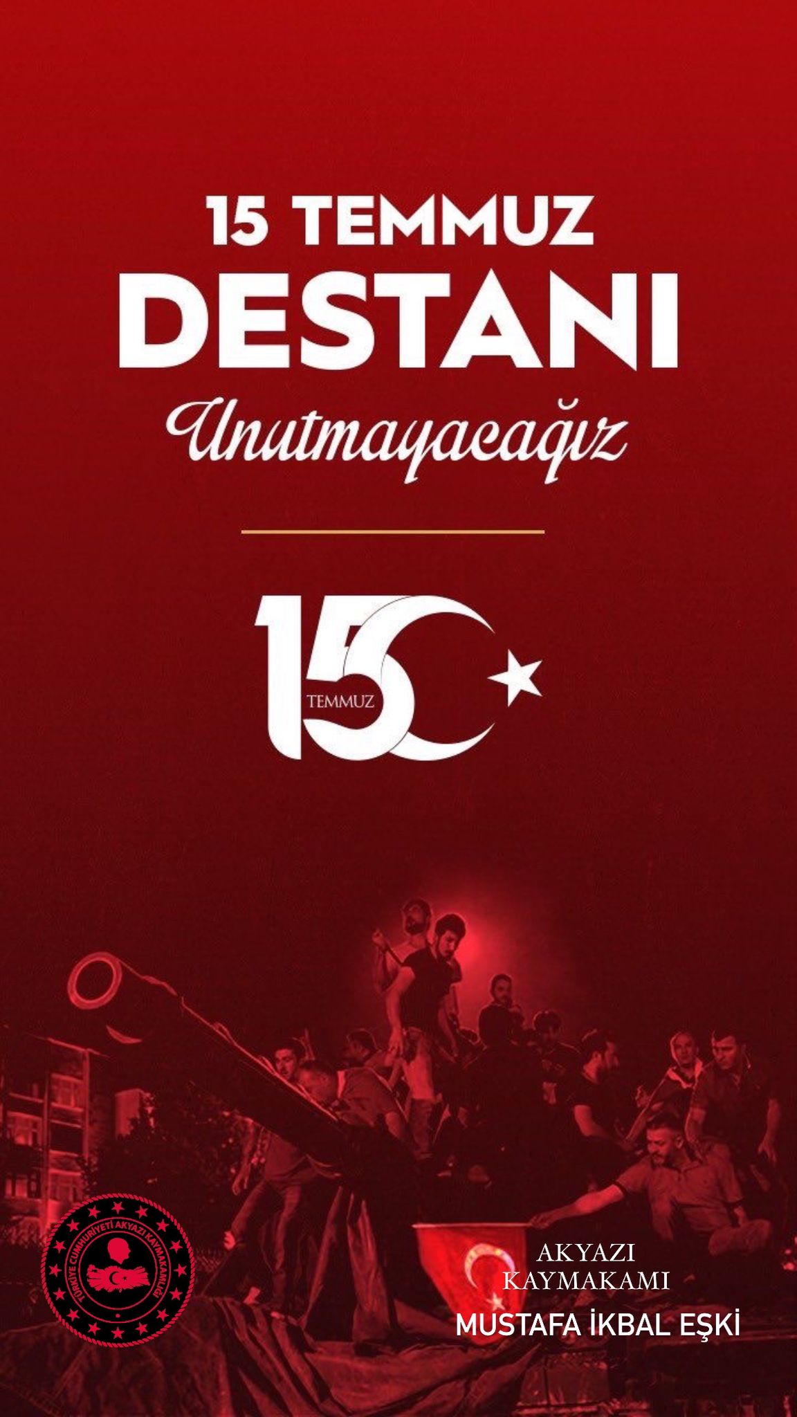 15 Temmuz Demokrasi ve Milli Birlik Gününe Davet